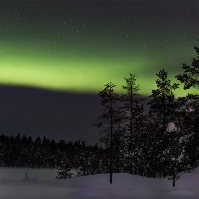 Aurora boreale Lapponia