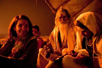 Con un Sadhu al Kumbh Mela