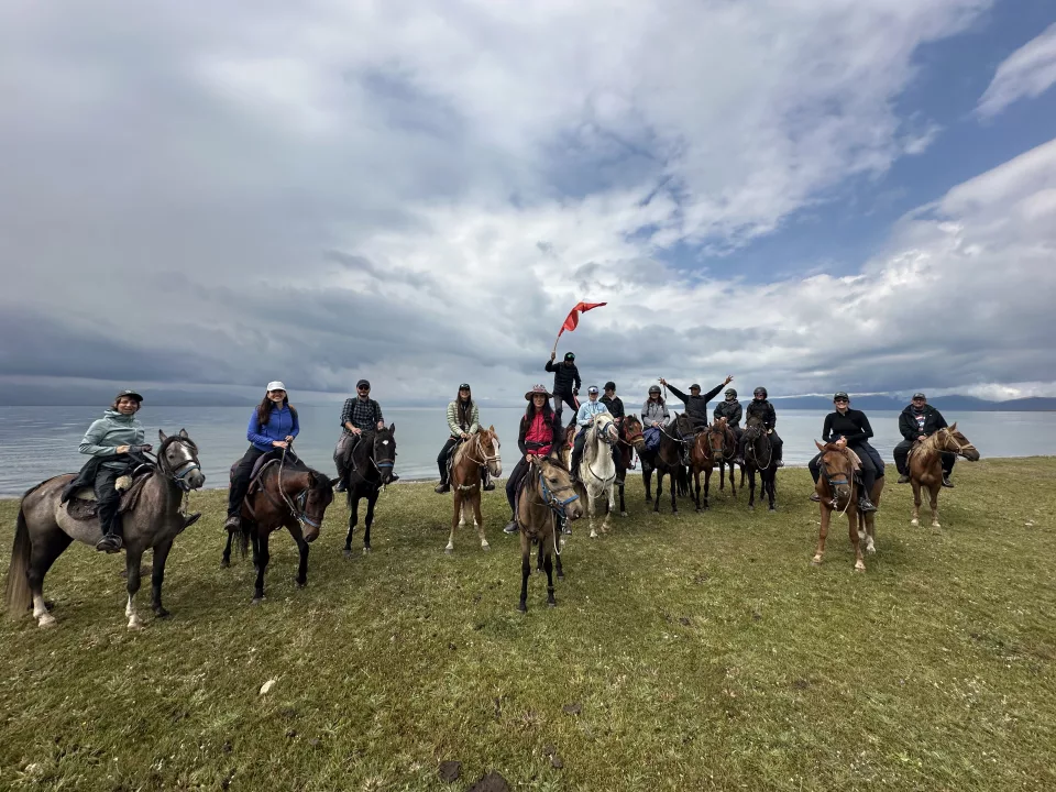 Kirghizistan in sella