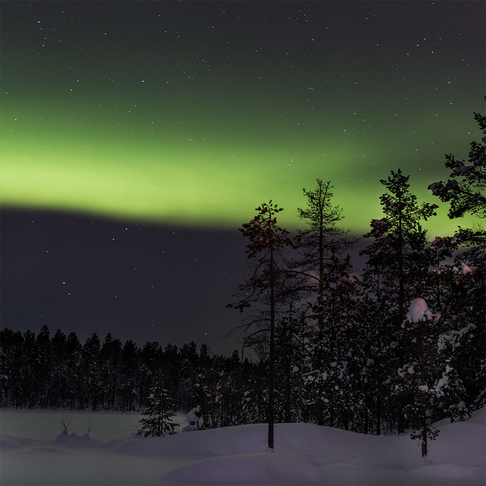 Aurora boreale Lapponia